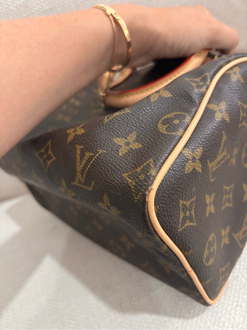 Authentic Louis Vuitton discontinued speedy 25 monogram satchel - Picture 8 of 16